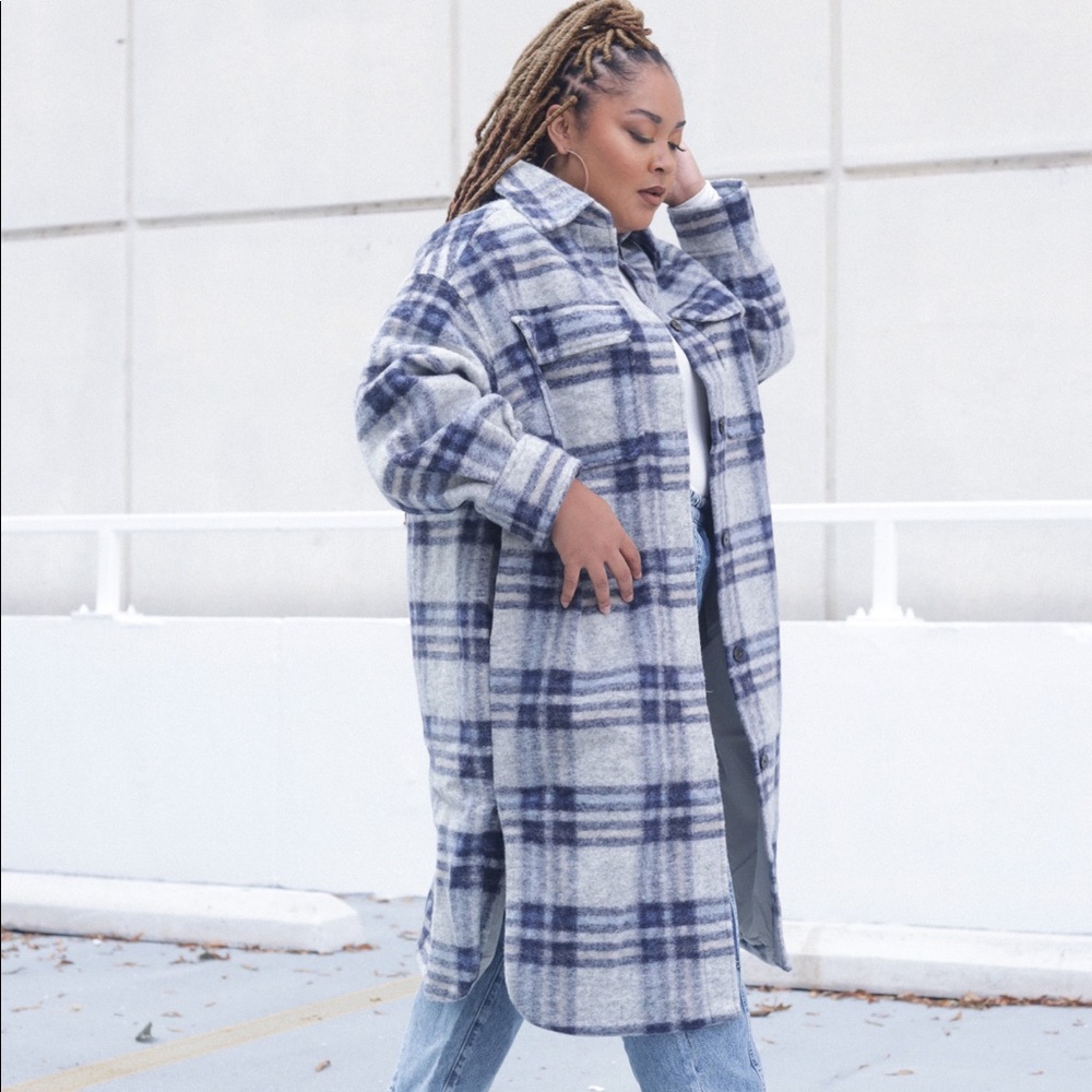 H&M Checked Coat